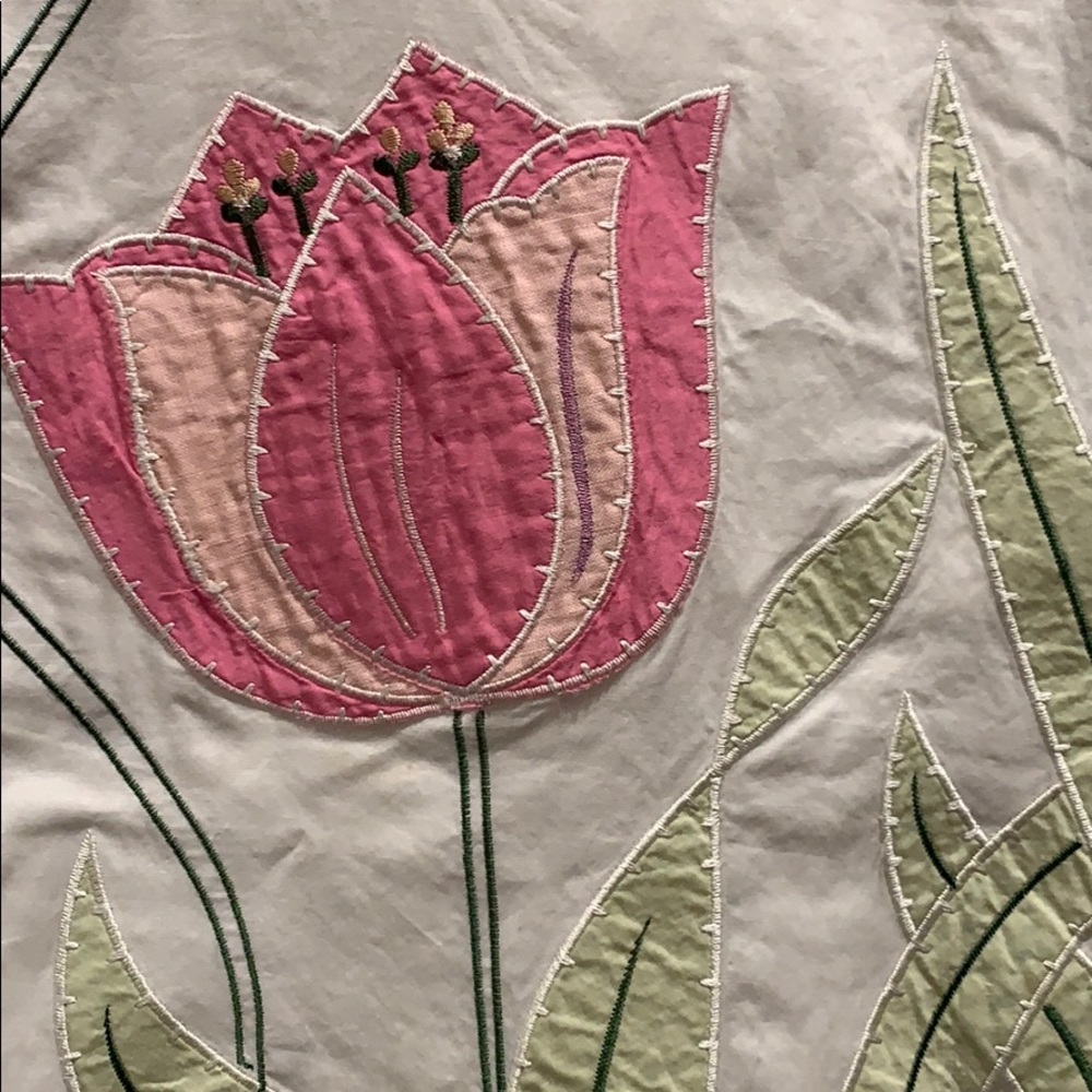 Mitzi white floral appliqué midi circle skirt - Picture 3 of 7